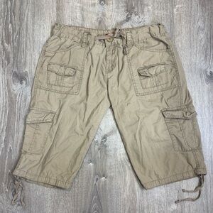 Vintage UNIONBAY Low Rise Baggy Women’s Bermuda Cargo Utility Shorts 100% Cotton